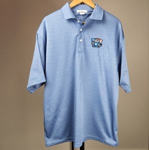 ROCKET CITY TRASH PANDAS men's light blue polo